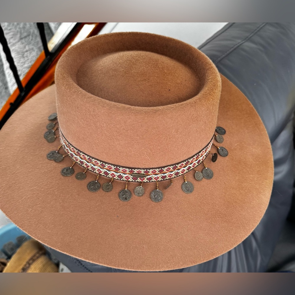 Scala Collection Women's Lanna Wool Felt Gaucho/Cowboy Hat medium (57cm)